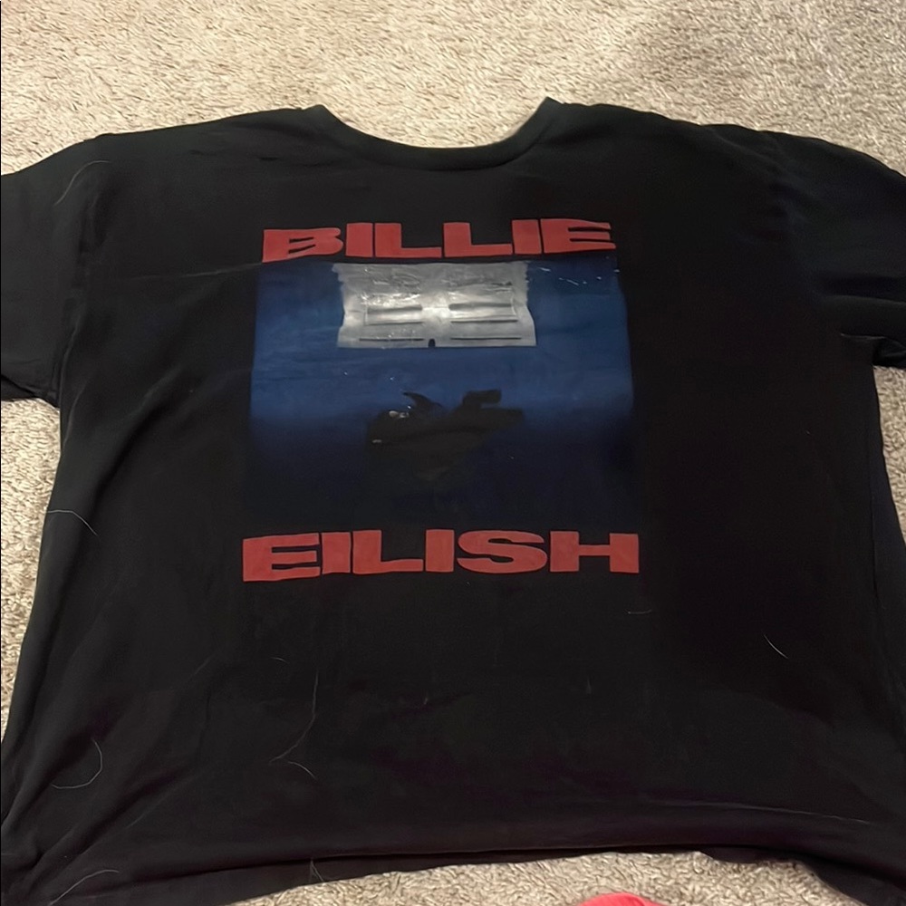 Billies Shop Black and Red Graphic Tee